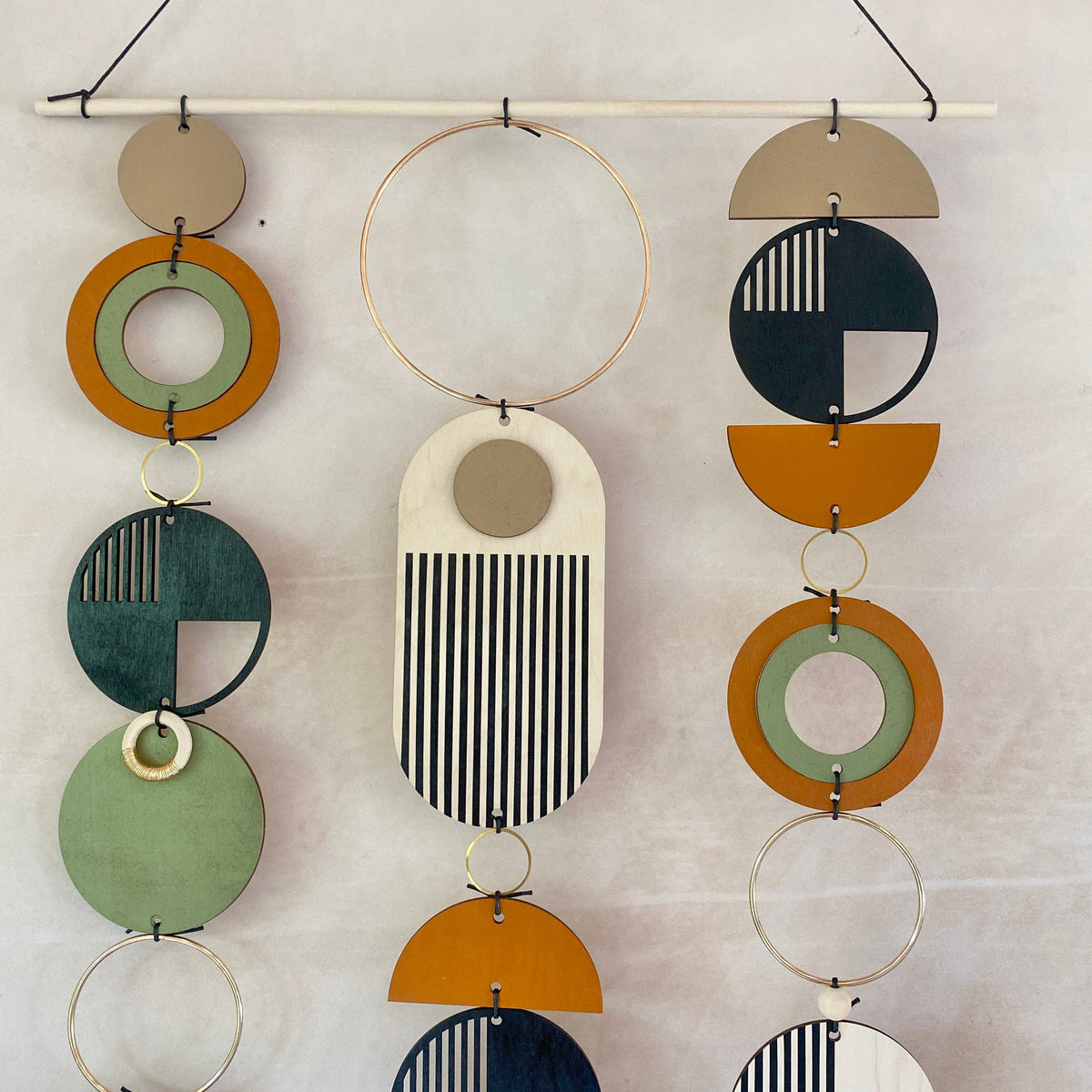 Contemporary Wall Art - Geometric Artwork - Minimalist Home Decor - Custom Wall Art - Unique Centre Piece Art - Mix Wall Tapestry - Wood Art