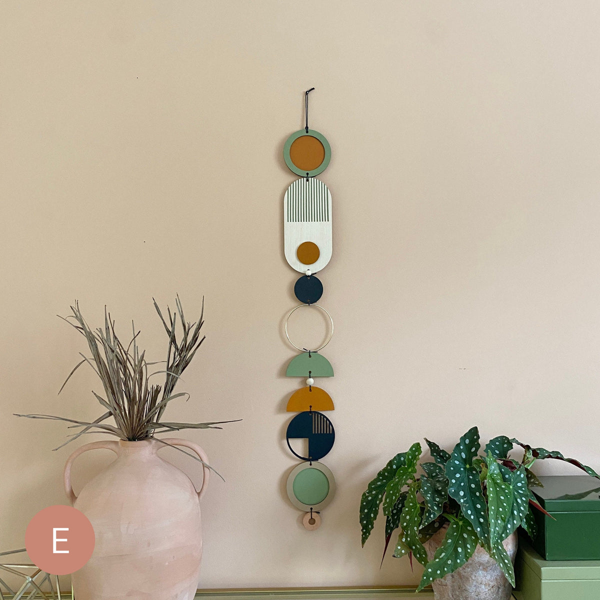 Longer Wall Art - Geometric Artwork - Minimal Home Decor - New Home Trend - Slim Centre Piece Art - Thin Wall Tapestry - Wood Art