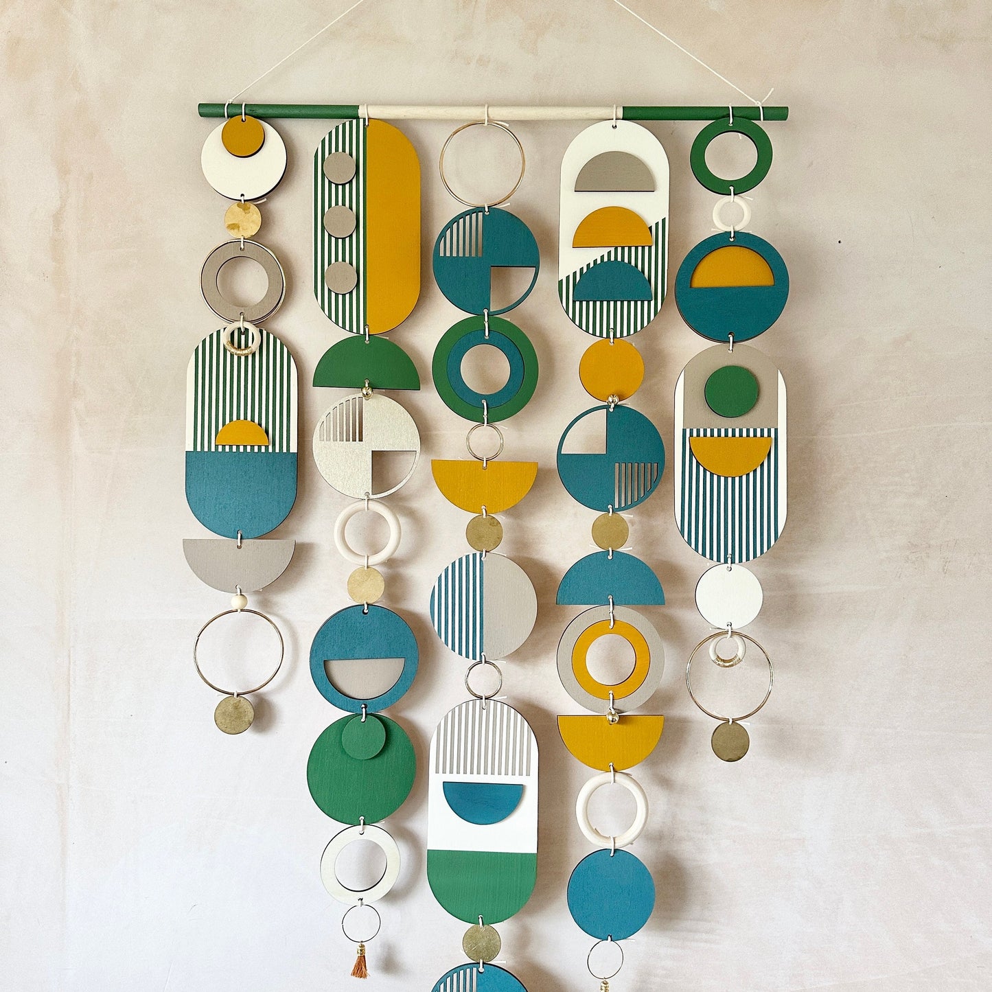 Bauhaus Wall Art - Geometric Wall Sculpture - Home Decor - Colourful Art