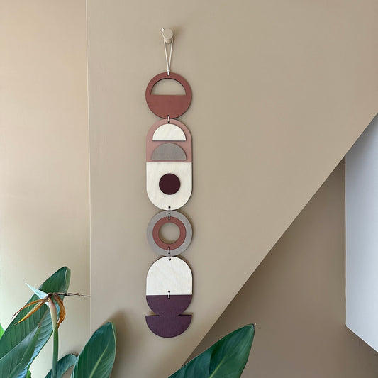 Earthy Wall Hanging Gift - Geometric Wall Art - New Home Gift - Housewarming Present - Mid-Century Home Decor - Art Gifting