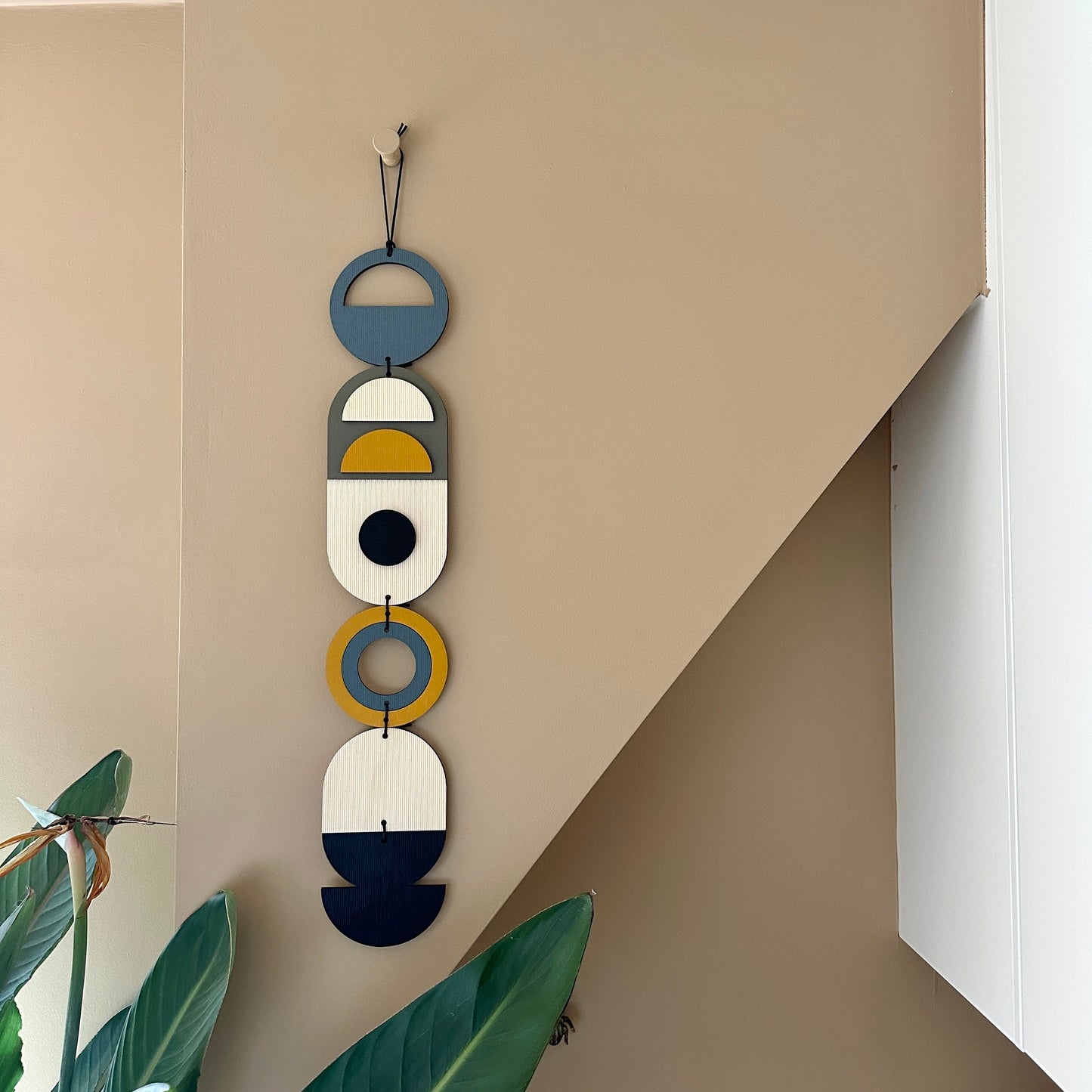 Wall Hanging Gift - Geometric Wall Art - Home Gift for Him - Housewarming Present - Mid-Century Home Decor - Art Gifting - Birthday Present