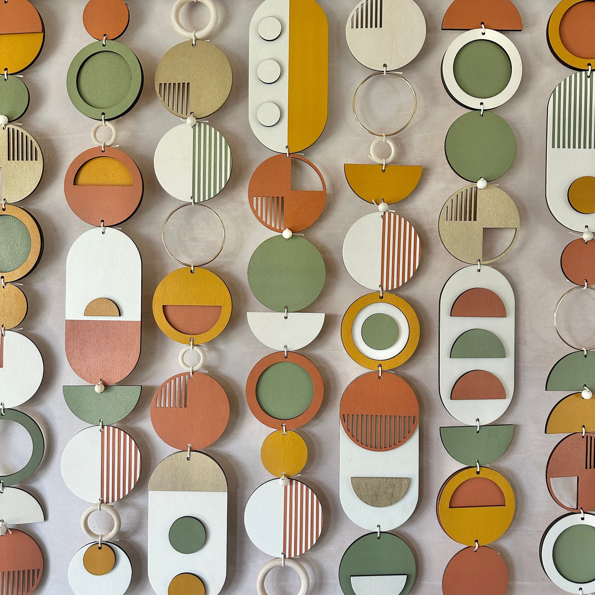 Wood Wall Sculpture - Geometric Wall Hanging - Modern Art - Home Decor