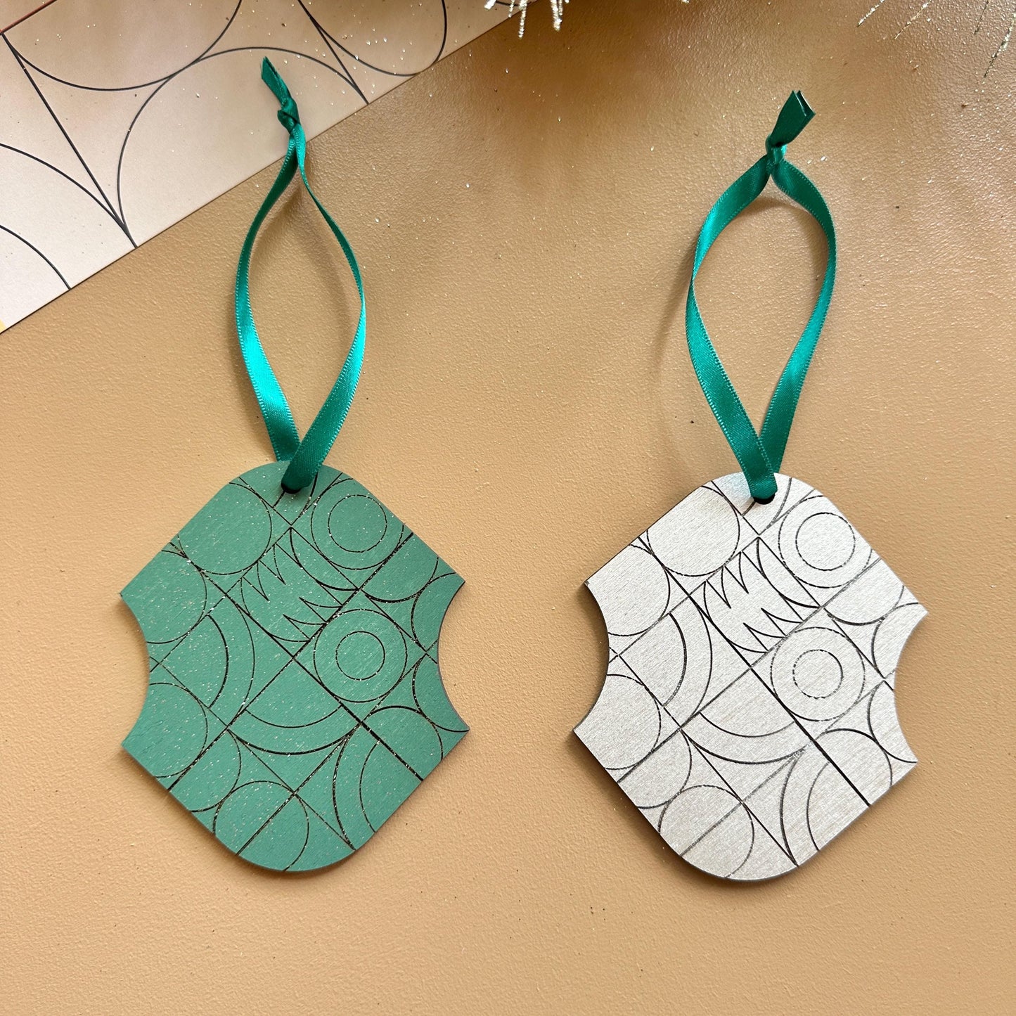 Christmas Decoration - Ornament Set - Tree Ornament - Silver Decor