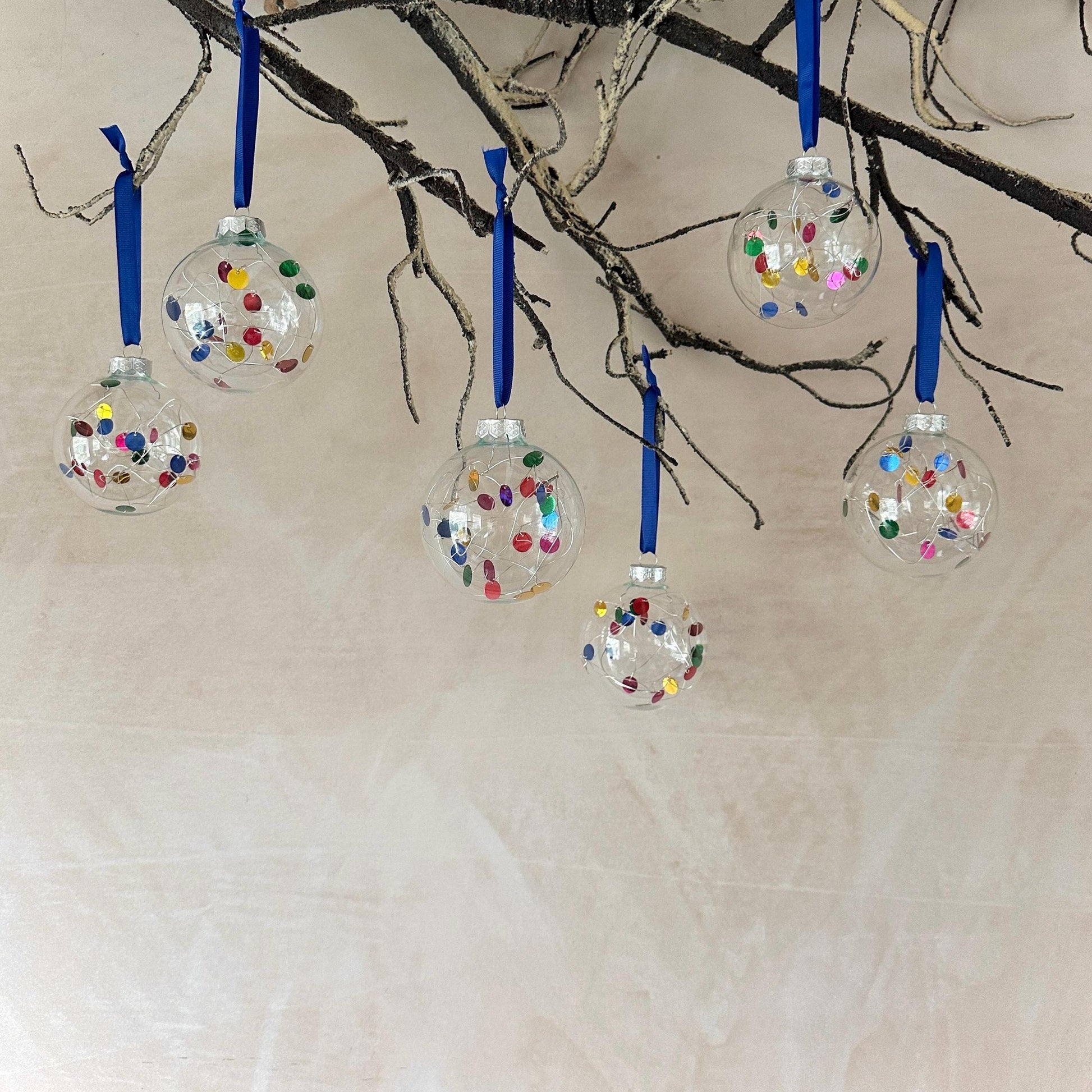 Rainbow Bauble - Colourful Christmas Tree Decoration - Xmas Decor