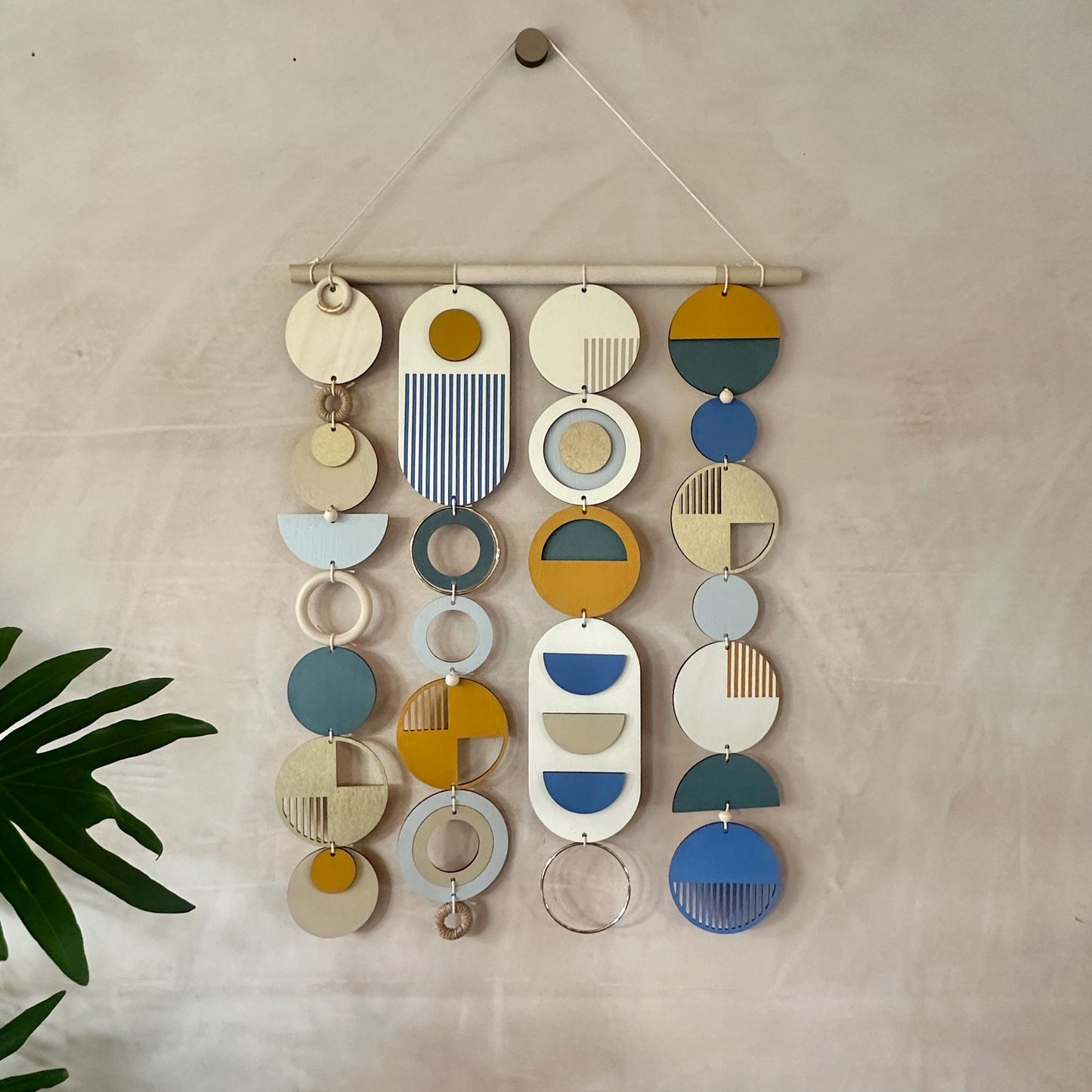 Gallery Wall Art - Wood Wall Hanging - Geometric Patterns - Modern Art