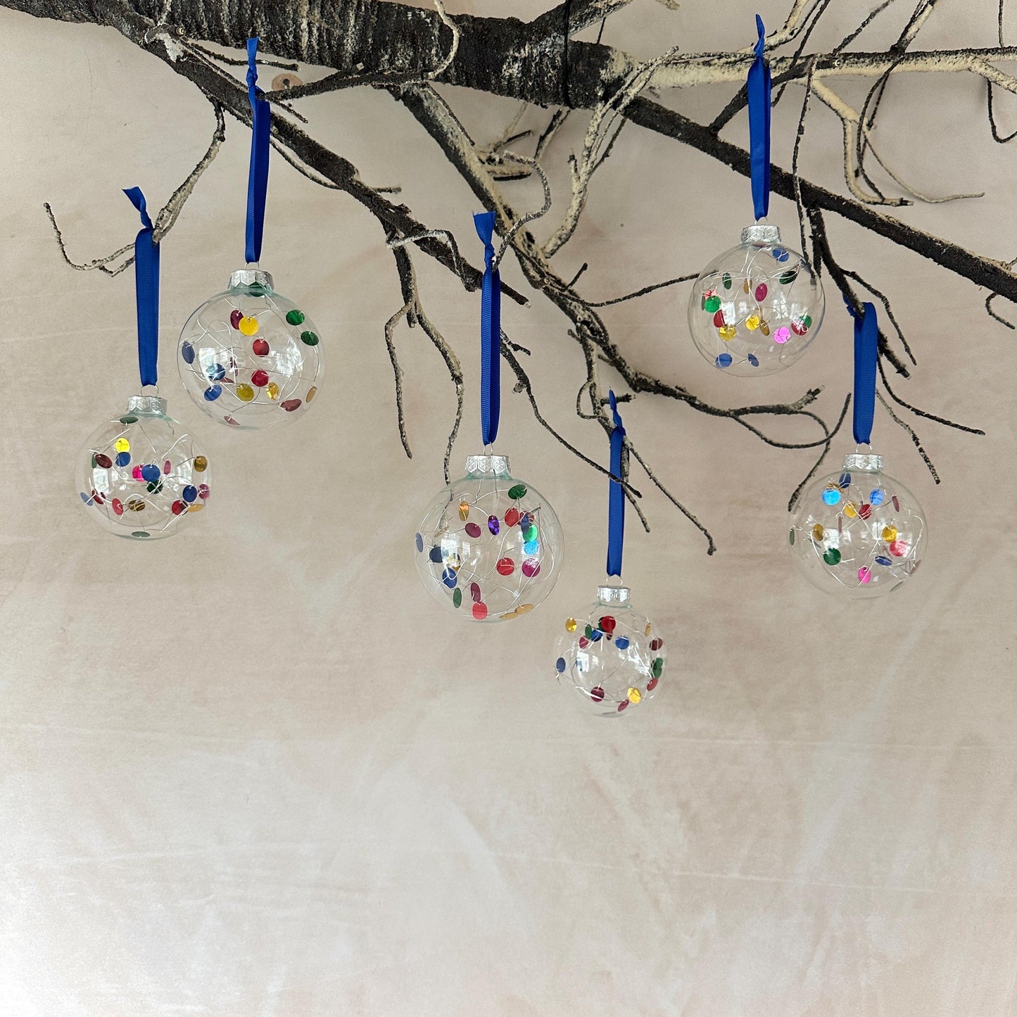 Rainbow Bauble - Colourful Christmas Tree Decoration - Xmas Decor