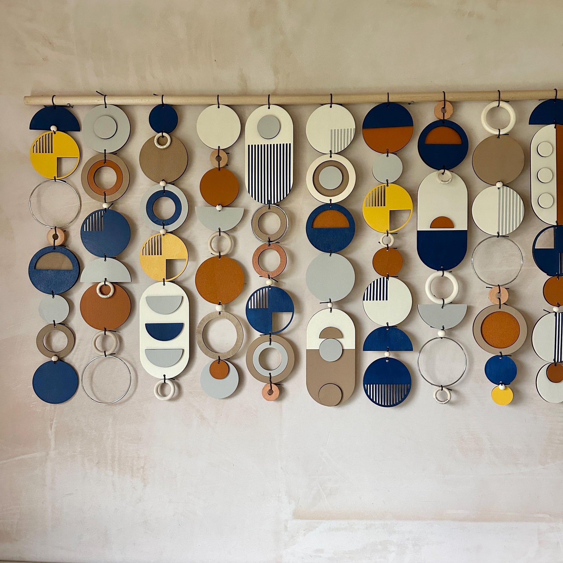 Large Abstract Wall Art - Oversized Wall Decor - Above Sofa Art - Navy Wall Decor - Navy Wall Art