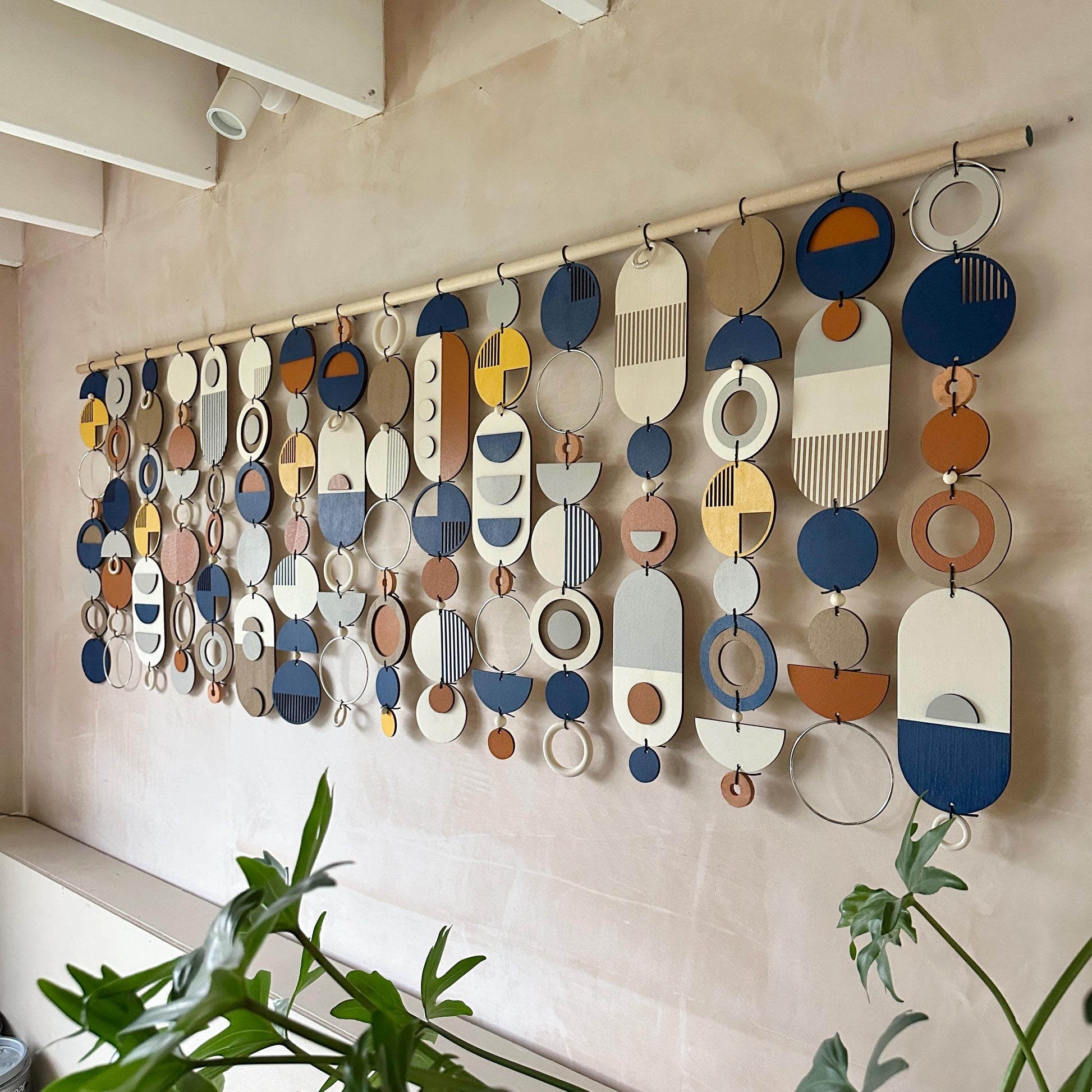 Large Abstract Wall Art - Oversized Wall Decor - Above Sofa Art - Navy Wall Decor - Navy Wall Art