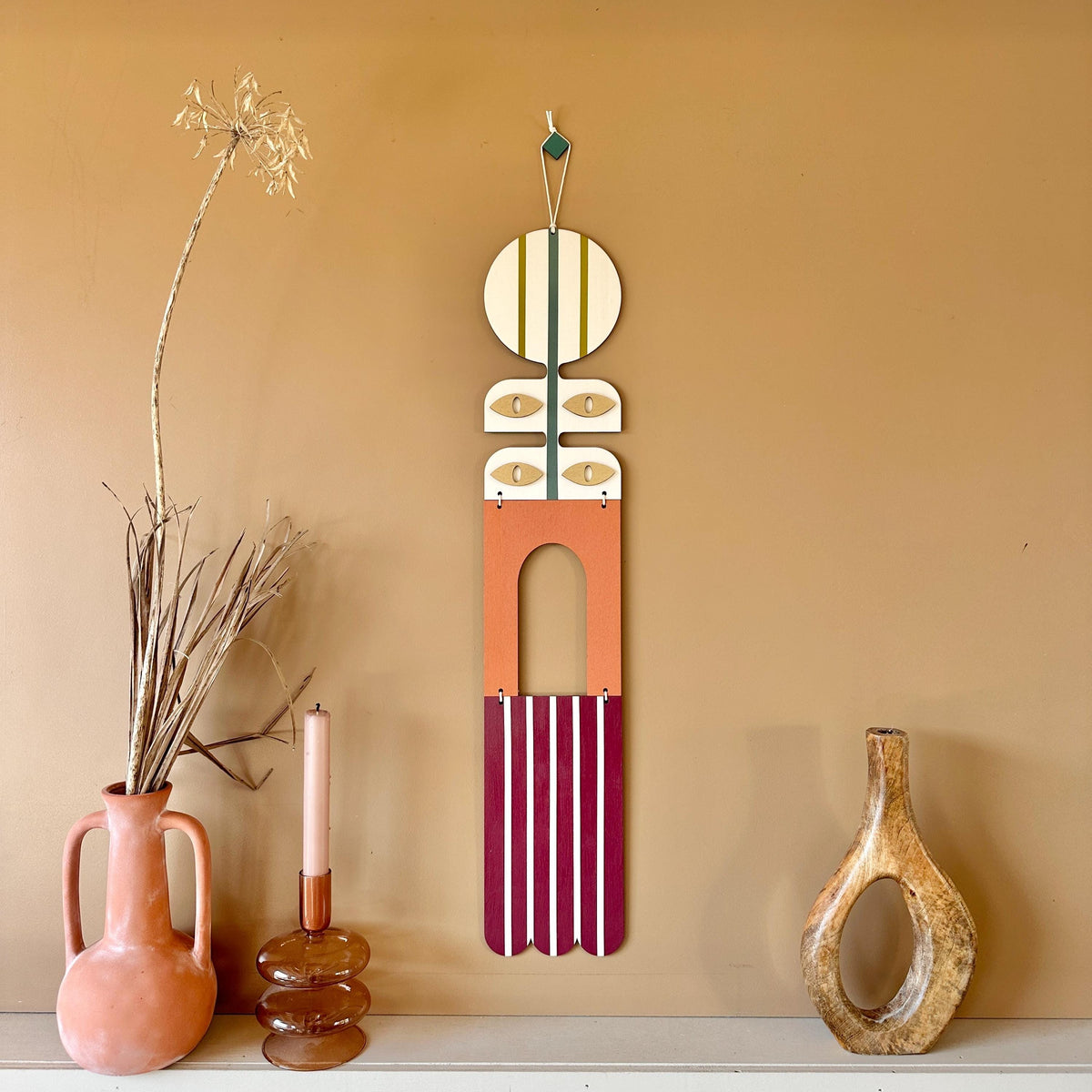 Eclectic Wall Hanging - Bright and Bold Wall Art - Abstract Home Decor