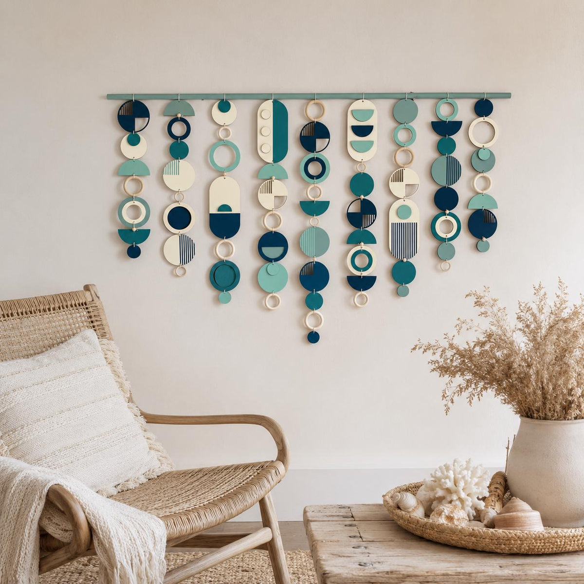 New Modern Wall Art - Geometric Artwork - Minimal Home Decor - New Home Trend - Large Centre Piece Art - Big Wall Tapestry - Large Tapestry