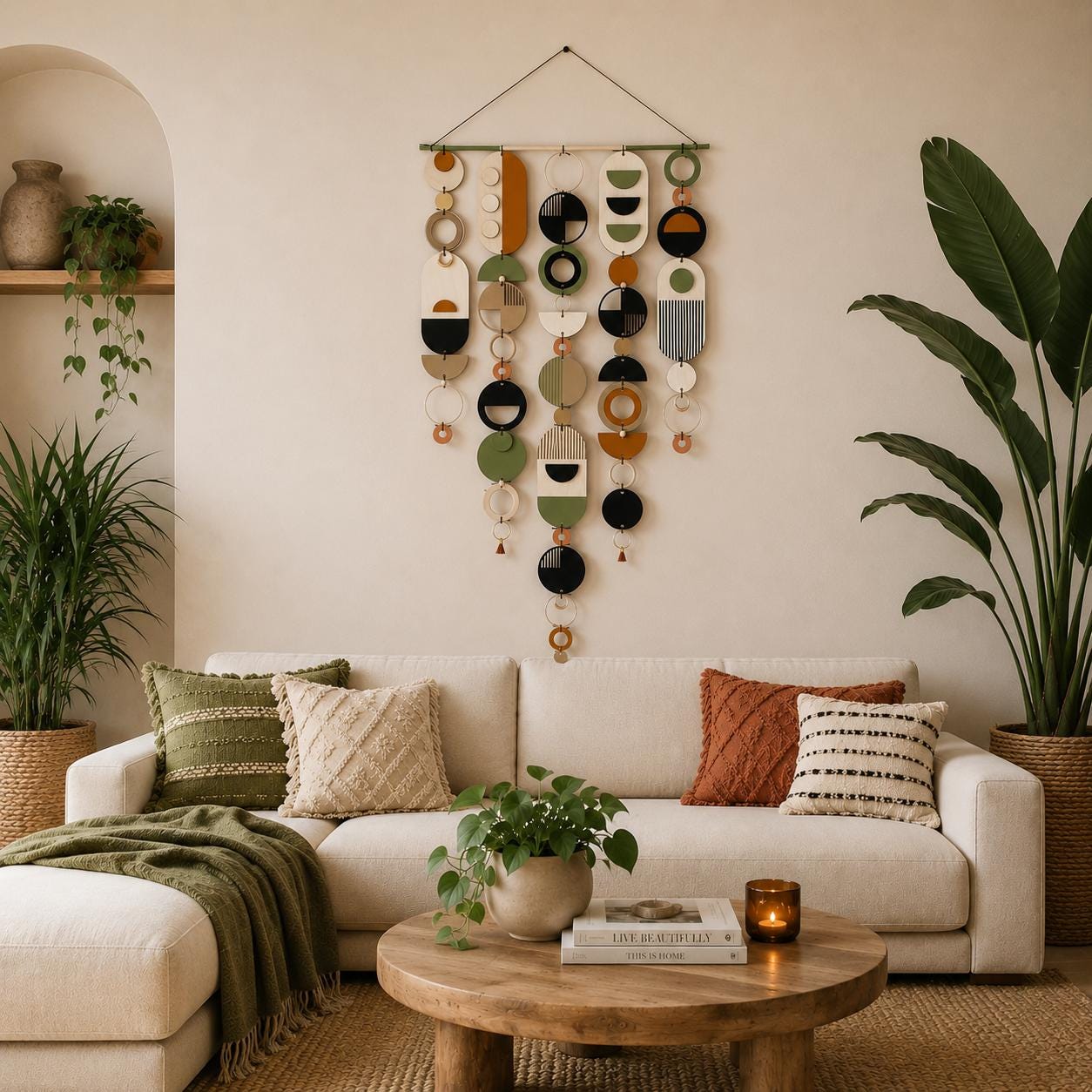 ETSY DESIGN AWARDS 2022 Winning Piece - Geometric Artwork - Minimal Home Decor - Contemporary Wall Art - Large Wall Hanging - Wall Tapestry