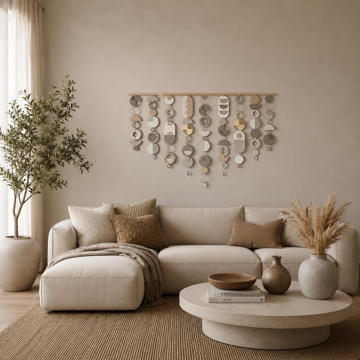 New Modern Wall Art - Geometric Artwork - Minimal Home Decor - New Home Trend - Large Centre Piece Art - Big Wall Tapestry - Large Tapestry
