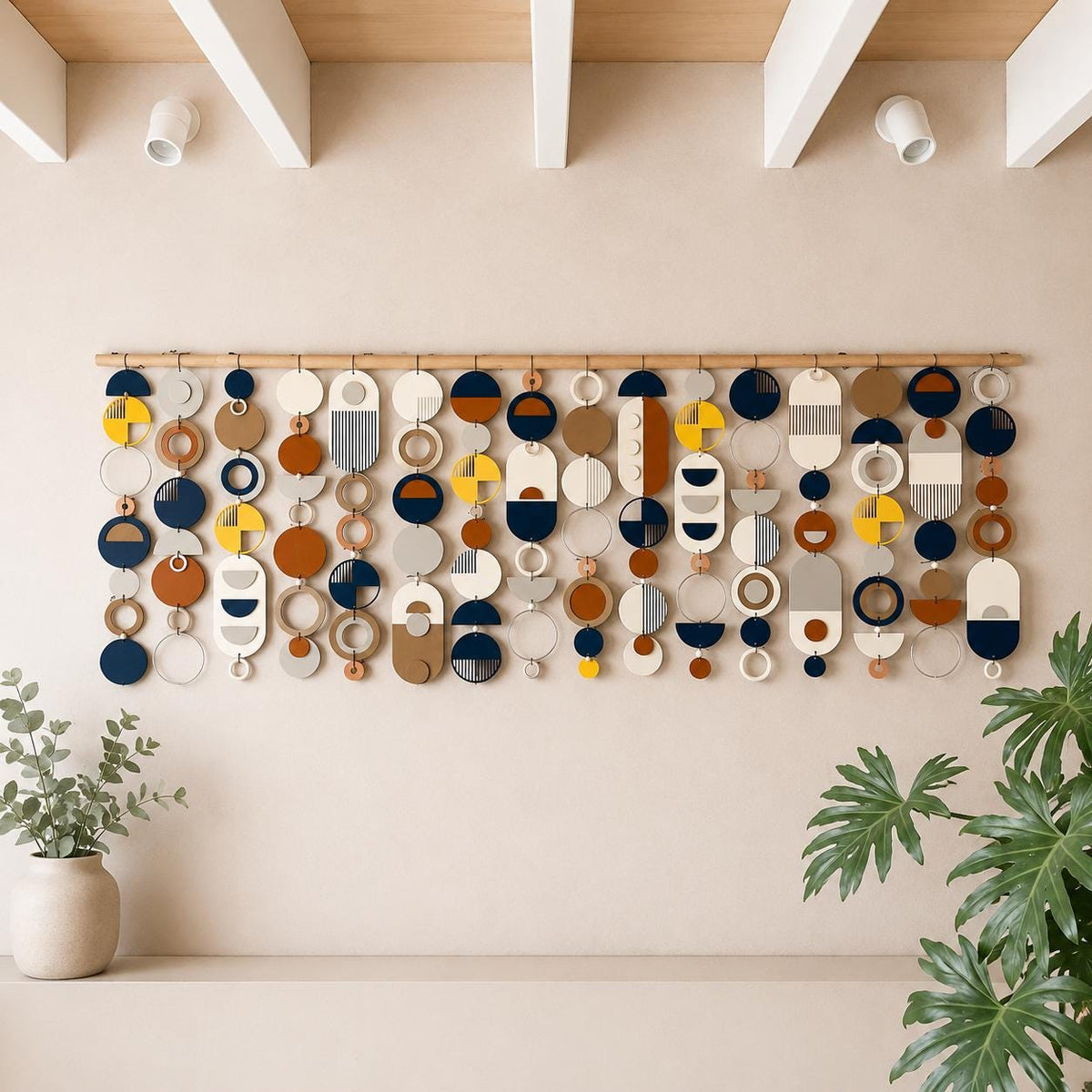 Large Abstract Wall Art - Oversized Wall Decor - Above Sofa Art - Navy Wall Decor - Navy Wall Art