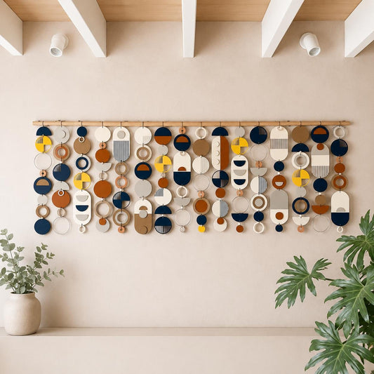 Large Abstract Wall Art - Oversized Wall Decor - Above Sofa Art - Navy Wall Decor - Navy Wall Art
