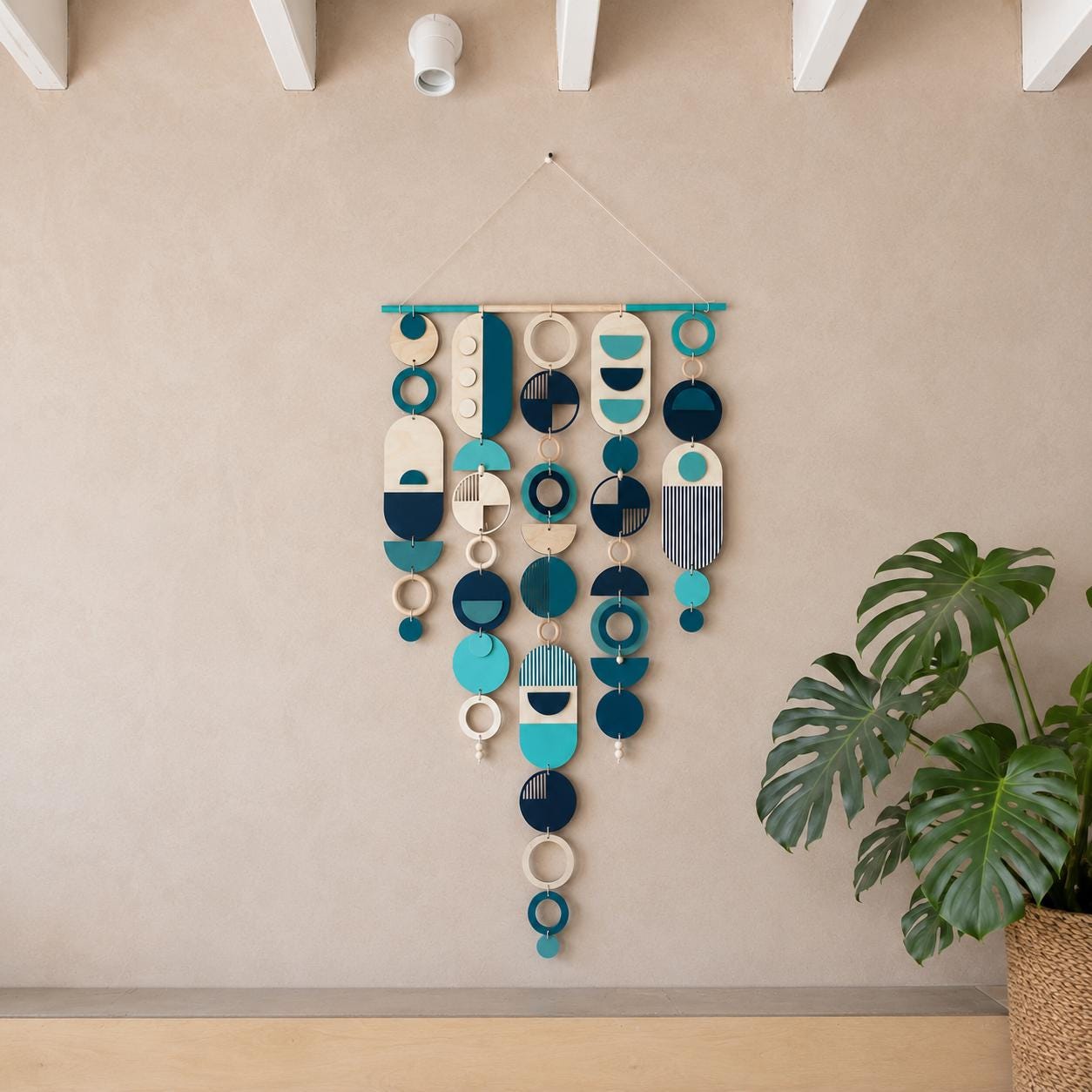 ETSY DESIGN AWARDS 2022 Winning Piece - Geometric Artwork - Minimal Home Decor - Contemporary Wall Art - Large Wall Hanging - Wall Tapestry