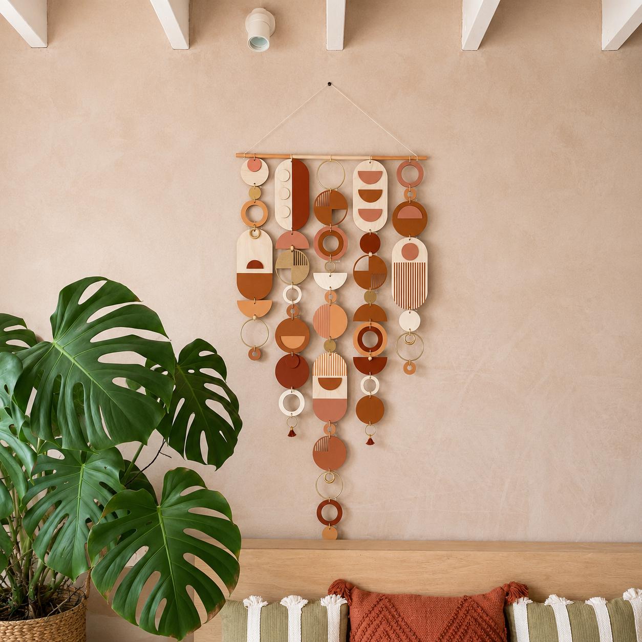 ETSY DESIGN AWARDS 2022 Winning Piece - Geometric Artwork - Minimal Home Decor - Contemporary Wall Art - Large Wall Hanging - Wall Tapestry
