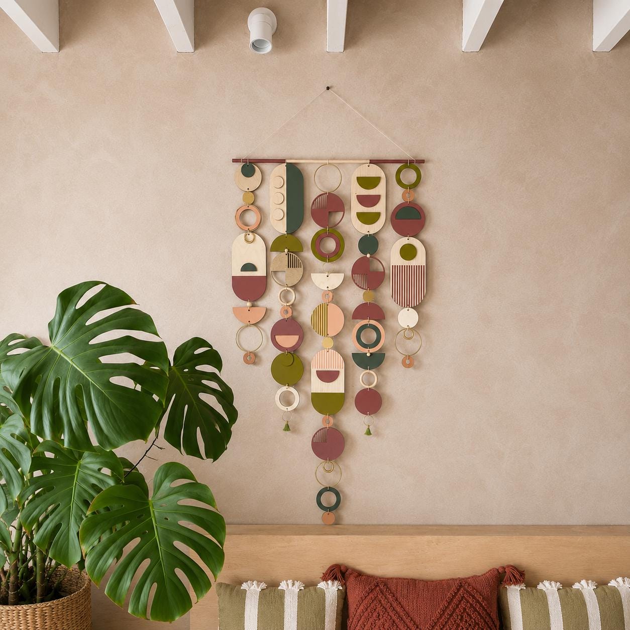 ETSY DESIGN AWARDS 2022 Winning Piece - Geometric Artwork - Minimal Home Decor - Contemporary Wall Art - Large Wall Hanging - Wall Tapestry