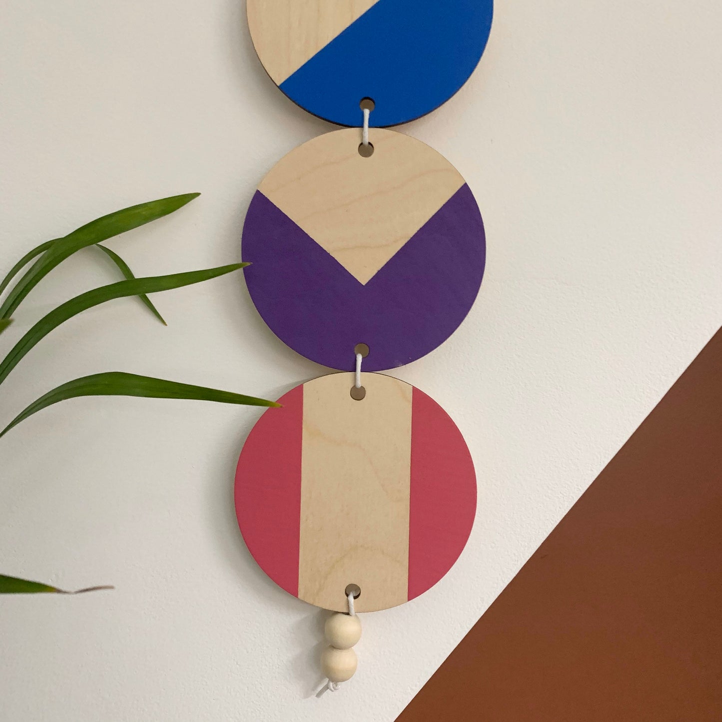 Rainbow Wall Hanging - Colourful Geometric Plywood | Pride 2023 Collection