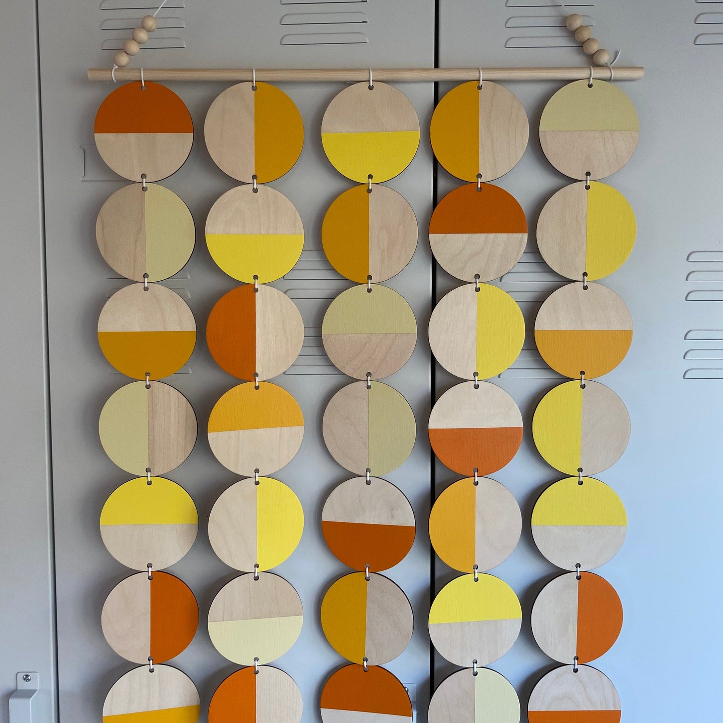 Bright Wall Art - Large Wall Decoration - Orange Geometric Art - Huge Wall Hanging - Home Wall Decor - Wall Tapestry - Large Yellow Wall Art