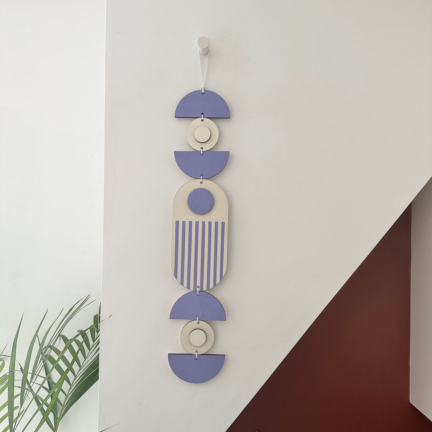 Bright Pastel Wall Hangings - Geometric Artwork - Colourful Home Decor - Fun Home Decor - Slim Wall Art - Long Wall Hanging - Fun Art