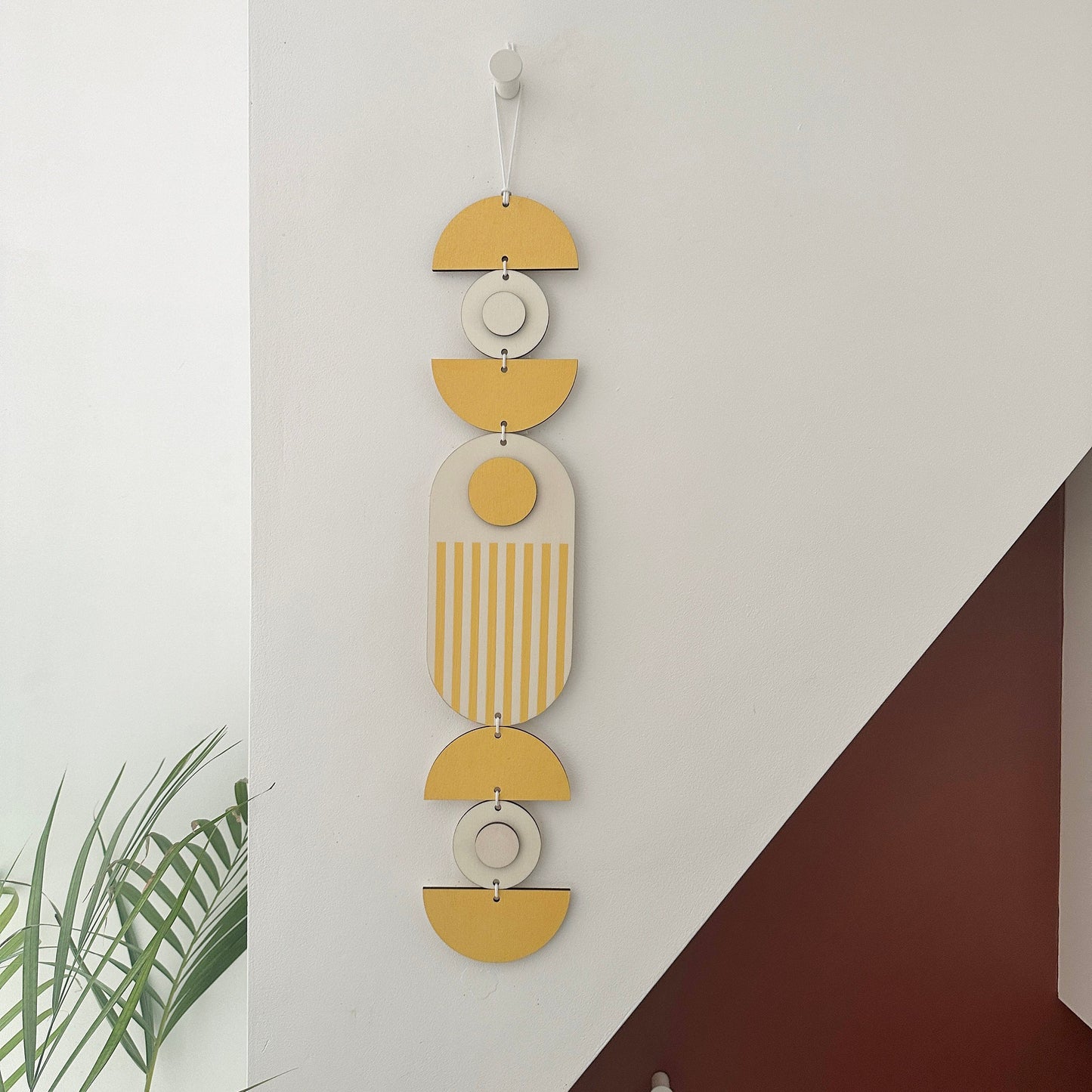 Bright Pastel Wall Hangings - Geometric Artwork - Colourful Home Decor - Fun Home Decor - Slim Wall Art - Long Wall Hanging - Fun Art